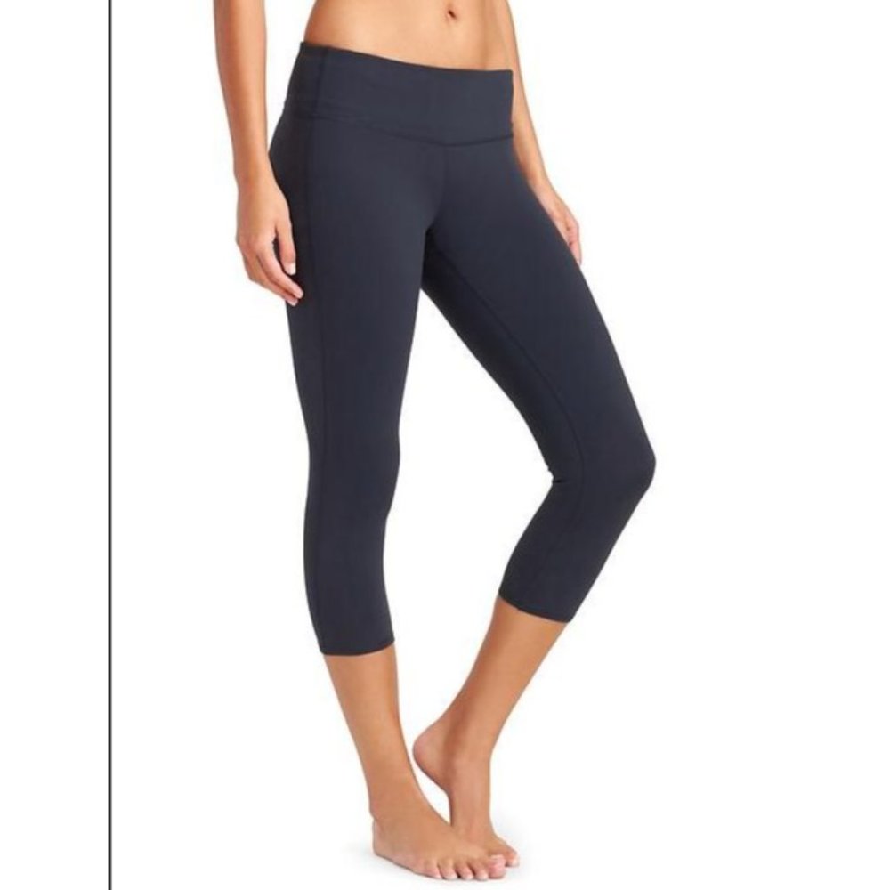Athleta Womens Chaturanga Capri Legging Blue Size Small